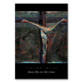 12の十字、祈りの言葉カードのイエス・キリストのダイスを配置して下さい テーブルナンバー (正面)