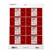 12の日のクリスマスギフトラベル ラベル (フルシート)