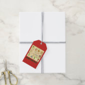 12の日のクリスマスプレゼントラベル ギフトタグ (より糸付き)