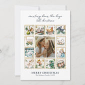 12の日のクリスマス写真 シーズンカード (正面)