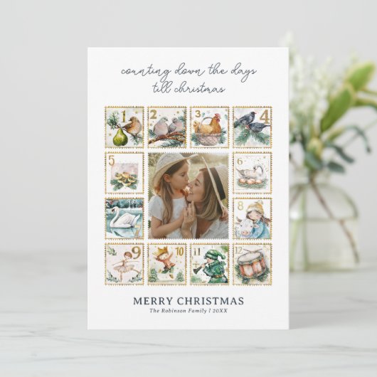 12の日のクリスマス写真 シーズンカード (スタンド正面)