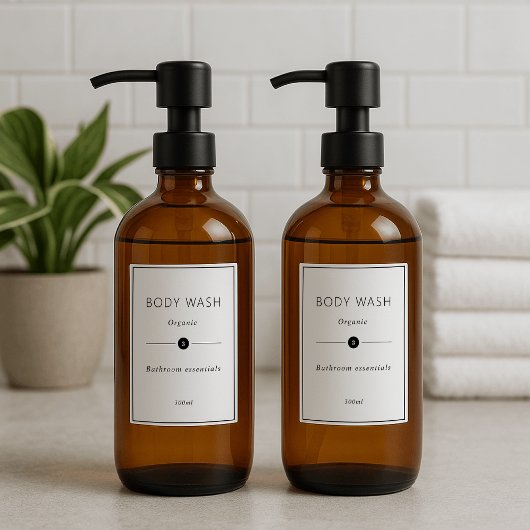 12の浴室防水パーソナライズされたラベルのセット シール