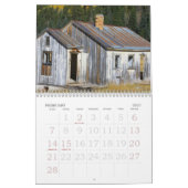 12の白い山 カレンダー (2月 2027)