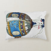 12の直径が付いている熱気球のために設計して下さい アクセントクッション (正面)