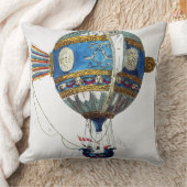 12の直径が付いている熱気球のために設計して下さい クッション (ブランケット)