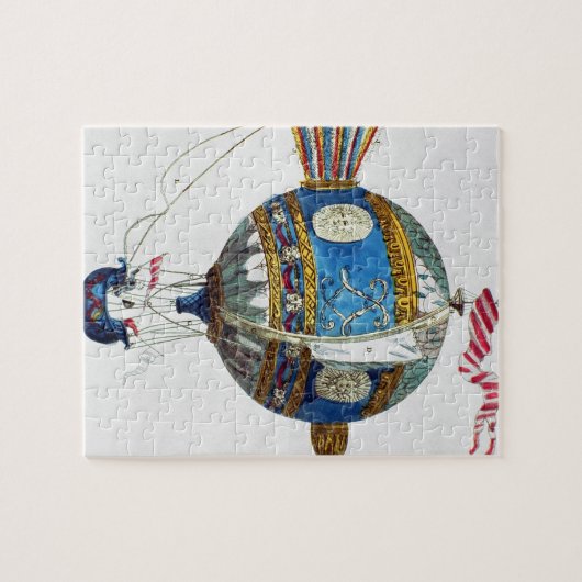 12の直径が付いている熱気球のために設計して下さい ジグソーパズル (横)