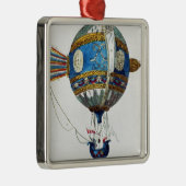 12の直径が付いている熱気球のために設計して下さい メタルオーナメント (右)