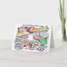 12の精神日のクリスマスカード-色