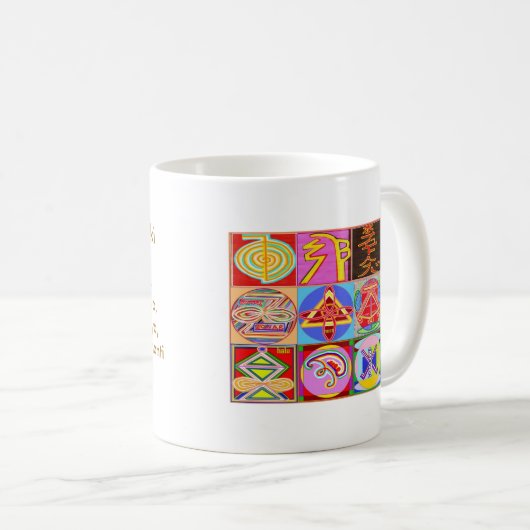 12の霊気n Karunaの霊気の治療のデザイン コーヒーマグカップ (正面右)