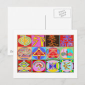 12の霊気n Karunaの霊気の治療のデザイン ポストカード (正面/裏面)