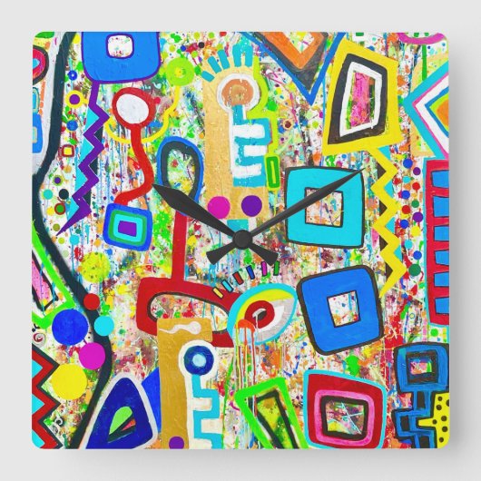 12の20の壁時計 スクエア壁時計 (正面)