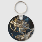 12の〔占星術の〕十二宮図シンボルや象徴の3D図 – 射手座 キーホルダー (正面)