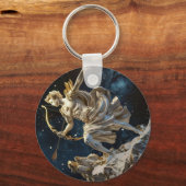 12の〔占星術の〕十二宮図シンボルや象徴の3D図 – 射手座 キーホルダー (正面)