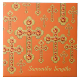 12のTopazesと出芽フェイク十字架 –  タイル