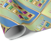 12イスラエルの部族レビ美術プリント包装紙 ラッピングペーパー (ロールコーナー)