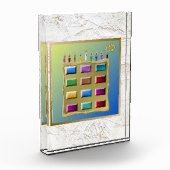 12イスラエルの部族レヴィ・アート・アクリル・ブロック フォトブロック (左)