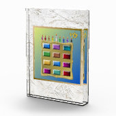 12イスラエルの部族レヴィ・アート・アクリル・ブロック フォトブロック (右)