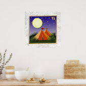 12イスラエル部族ガッドアートプリントポスター ポスター (キッチン)