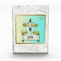 12イスラエル部族ダンアートアクリルブロック