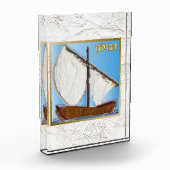 12イスラエル・ゼブルン・アート・アクリル・ブロックの部族 フォトブロック (左)