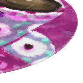 12インチガラス切削板付き/抽象芸術コーヒーアート カッティングボード (角)