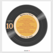 12インチビニールレコードアルバムGroovyオレンジのシーティングチャート シール (シート)