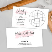 12インチラウンドケーキ切断ガイド2x2インチサイズ部分 エンクロージャーカード