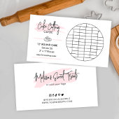 12インチラウンドケーキ切断図2x1インチ部分サイズ エンクロージャーカード