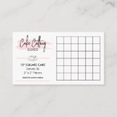 12インチ角ケーキ切断ガイド2x2イベントサービス エンクロージャーカード (正面)
