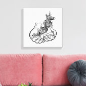 12インチx 12インチ、1.5インチ独身の、 キャンバスプリント (インサイチュ (リビング))