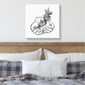 12インチx 12インチ、1.5インチ独身の、 キャンバスプリント (インサイチュ (寝室))