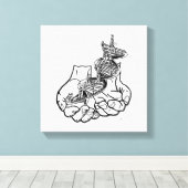 12インチx 12インチ、1.5インチ独身の、 キャンバスプリント (インサイチュ (ウッドフロア))