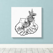 12インチx 12インチ、1.5インチ独身の、 キャンバスプリント (インサイチュ (ウッドフロア))