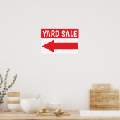 12インチX 18インチヤードセール離れ矢印紙ポスター ポスター (キッチン)