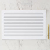 12インチx 18インチ中ルール重いライン音楽の原稿 ペーパーパッド (インサイチュ)