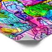 12インチx 8インチカラフル抽象芸術ART-1マットアートポスター ポスター (角)