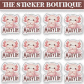 12インワンカワイイ名前をカスタムするスウィートアクソロトルパック シール (正面)