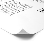 12エレガント表結婚座表 ポスター (角)