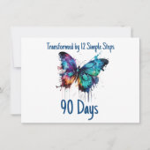 12カスタマイズのマイルストーンステップで変シンプル換 サンキューカード (正面)