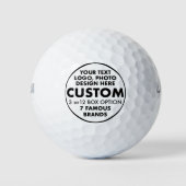 12カスタムパーソナライズされたWilson Ultra 500距離 ゴルフボール (正面)