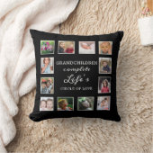 12カスタムフォトコラージュ孫引用文 クッション (ブランケット)