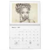 12カラフルか月カレンダー カレンダー (2月 2027)