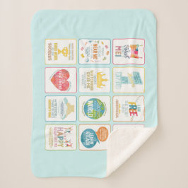 12カラフルペソ毛布 シェルパブランケット