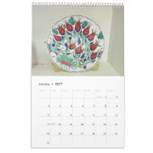 12カ月のトルコセラミック カレンダー (1月 2027)