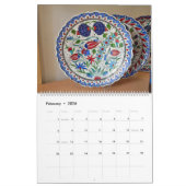 12カ月のトルコセラミック カレンダー (2月 2026)