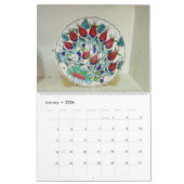 12カ月のトルコセラミック カレンダー (1月 2026)