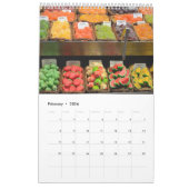 12カ月の食品画像コレクション カレンダー (2月 2026)