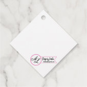 12ギフトラベルホワイトローズ金ゴールド幾何学模様 フェイバータグ (裏面)