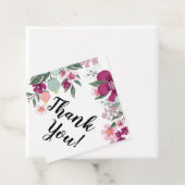 12ギフトラベル熱帯花オンホワイト フェイバータグ (インサイチュ)