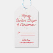 12クリスマスの日/クリスマスプレゼントラベル ギフトタグ (裏面)